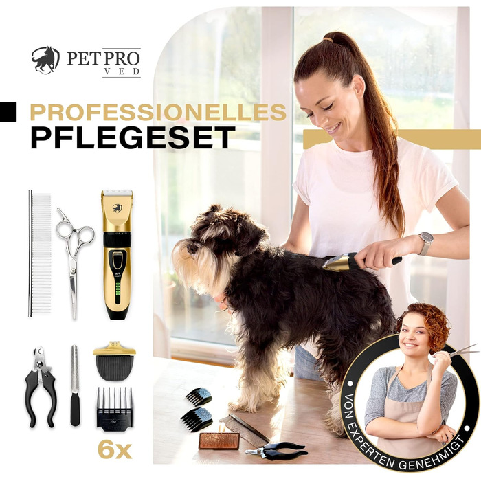 Професійна машинка для стрижки собак і котів PetProved, для довгої шерсті, тример для тварин, електрична, для домашніх улюбленців