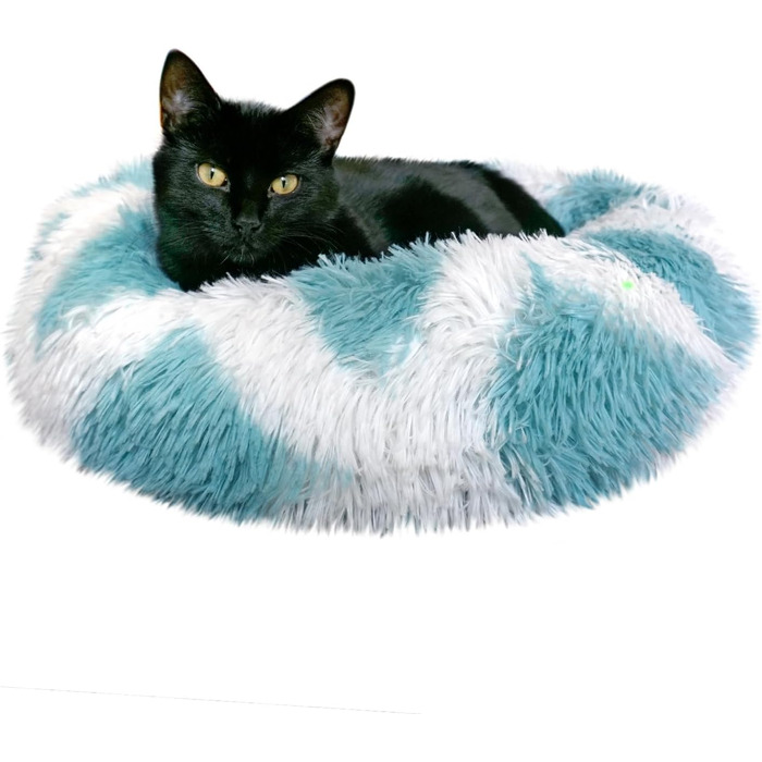 Ліжко для котів Whiskers & Friends, велике і мале, для дому, заспокійливе, м'яке, для котів і собак, меблі для котів, знімний чохол, що переться