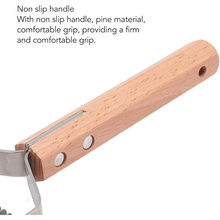 Гребінець для видалення підшерстка для тварин з нержавіючої сталі, двосторонній, з закругленими зубцями, зручна ручка з антиковзким дерев'яним покриттям, для всіх порід