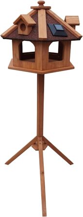 Дерев'яне годівничка для птахів Toboli з підставкою 115 см, вологостійка, для птахів