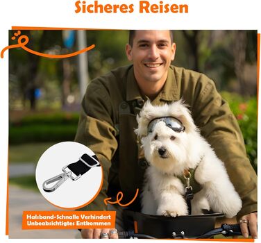 Корзина для собак на велосипед DAISTERN, до 12 кг, водонепроникна, міцна, для малих та середніх собак