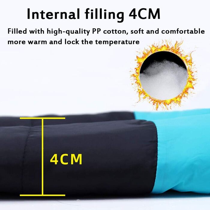 Водонепроникний зимовий пуховик для собак, теплий халат для маленьких та середніх собак, синій, розмір M