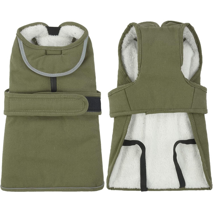 Зимовий теплий одяг для собак Kuoser: водонепроникний флісовий жилет з відбиваючими елементами, XS-3XL