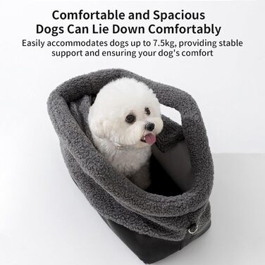 Водонепроникна переноска для котів на зиму | з фіксатором на ремінь | сіра переноска для котів середніх та малих порід | для прогулянок у холодну погоду