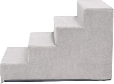 Сходи для собак і котів Savoy, 4 ступені, 60x40x40 см, антиковзкі, стійкі, колір ясен
