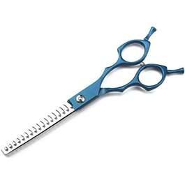 Ножиці для грумінгу собак, вигнуті, професійні, для догляду за шерстю, синього кольору