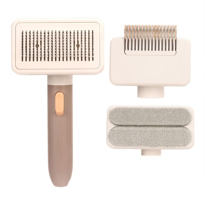 Гребінець для грумінгу домашніх тварин, багатофункціональна щітка для шерсті собак, багаторазова, портативна, для розплутування