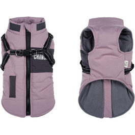 Теплий зимовий одяг для собак: куртка, жилет, плащ для маленьких та середніх порід, рожевий