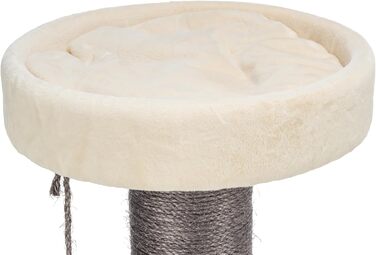 Дерев'яний будиночок для котів TRIXIE Marcello, 114 см, бежевий – багатоповерховий котячий будиночок з місцями для дряпання та іграми, стабільний та затишний