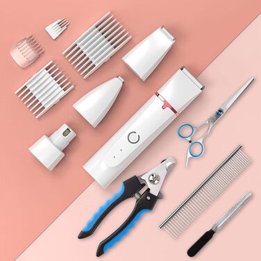 Машинка для стрижки собак Leise, 4 в 1: стрижка тіла, обличчя, вух, подушечок лап. Ідеальна для собак та котів.