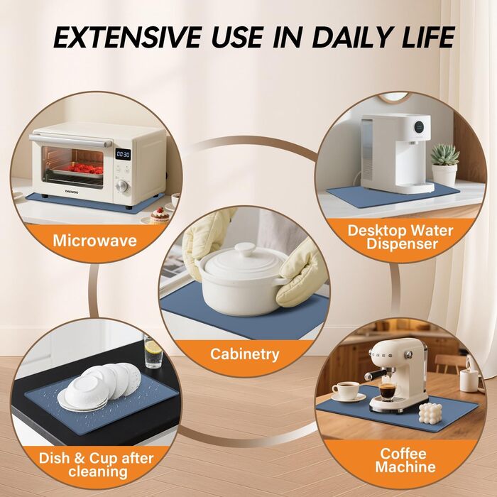 Силіконовий килимок для годування собак та котів з піднятими бортиками, неслизький, водонепроникний (Сірий, S)