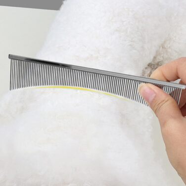 Гребінець для котів Flohkamm: догляд за шерстю, видалення ковтунів, для довгошерстих порід, щоденний догляд, після купання, сріблястого кольору