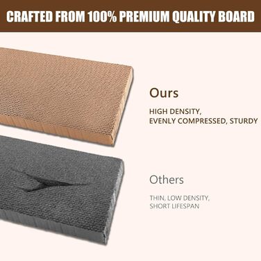 Будиночок для котів SEKAM з картону з котячою м'ятою, 41.8 x 30.5 x 33 см, іграшка-будиночок для котів, котяче дряпання, іграшка для дня народження, укриття для кроликів та дрібних тварин (Café)