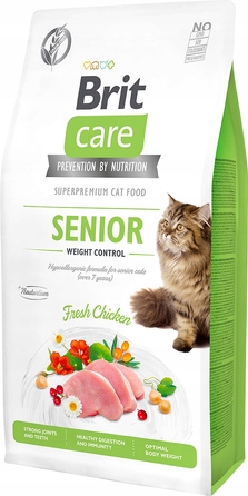 Сухий корм Brit Care Cat Grain Free Senior для літніх котів, 7 кг