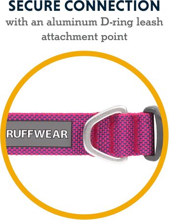 Нашийник для собак Ruffwear Hi & Light, міцний та легкий, Tubelok, Alpenglow Pink (L, 51-66cm)
