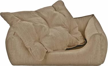 Собаче ліжко Eco Dog Erde з знімним чохлом та наповнювачем, що стирається, для щадного до суглобів, м'яке, міцне, преміум-якість, Made in Germany, колір (Коричневий), розмір (XL)