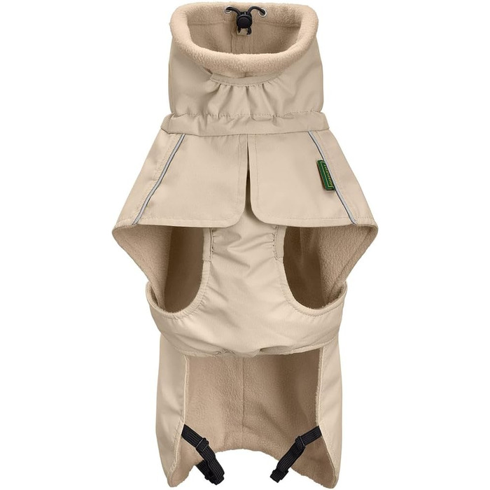 Теплий водовідштовхуючий теплий зимовий накид для собак HUNTER NORDBY, колір кремовий, для маленьких собак, машинне прання, розмір 40x40