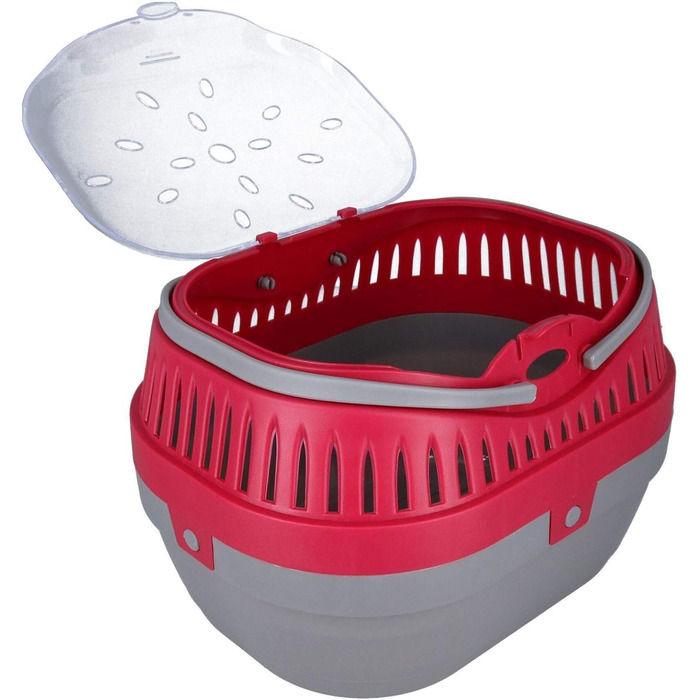 Транспортний бокс для морських свинок, щурів, дегусів, великий, червоний, 3 шт.