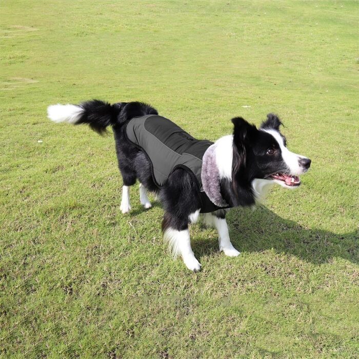 Водонепроникний зимовий одяг для собак - тепла куртка з флісовою підкладкою | Зимовий одяг для собак, водонепроникний та вітронепроникний, з регульованими ремінцями, теплий, з флісовою підкладкою, для маленьких, середніх собак