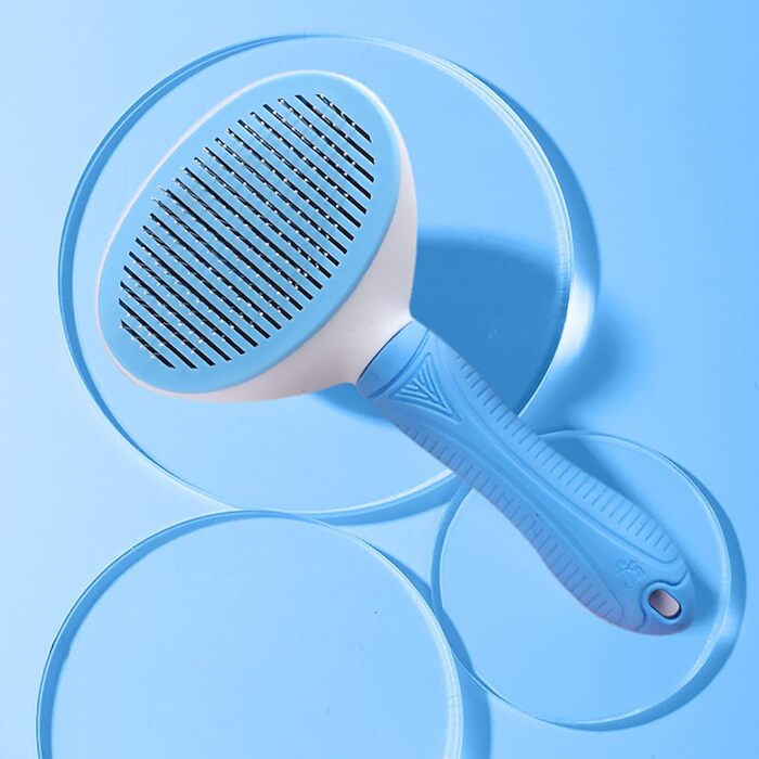 Щітка для грумінгу собак та котів ChamEen: бамбукова масажна щітка для довгої та короткої шерсті. Набір для догляду за шерстю