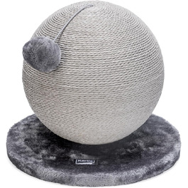 Karlie Kratzball Bolly - іграшка-царапка для котів, сіра, 30,5 x 30,5 x 28 см