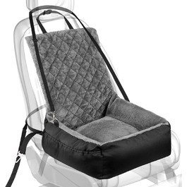 Автокрісло для собак SIVEIS – зручне ліжко з кишенею, чорне