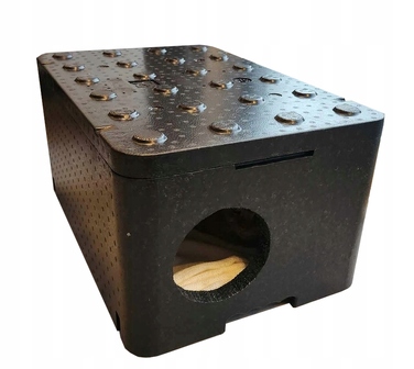 Великий будинок для кота Piocelan, міцна тепла будка 60x40x30 см