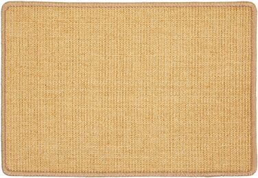 Килимок для котів з сизалю 60x80 см - міцний, натуральний, бежевий
