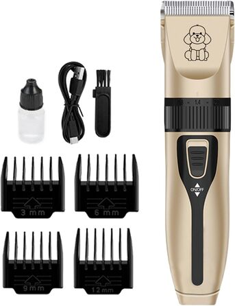 Електричний триммер для собак та котів Gold - тиха робота, для маленьких та великих тварин