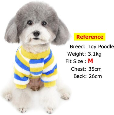 Теплий зимовий пуловер для собак ZUNEA з флісу. Підходить для чихуахуа, котів та інших дрібних порід. Колір: блакитний. Розмір: L (XL)