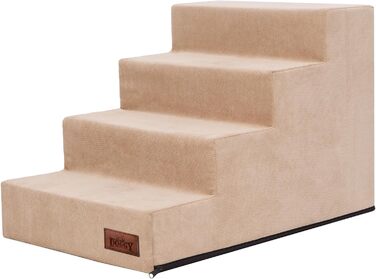 Сходинки для тварин Huastiertreppe: допомога у підйомі для собак та котів, 4 сходинки, 40x60x40 см, Бежевий Savoy