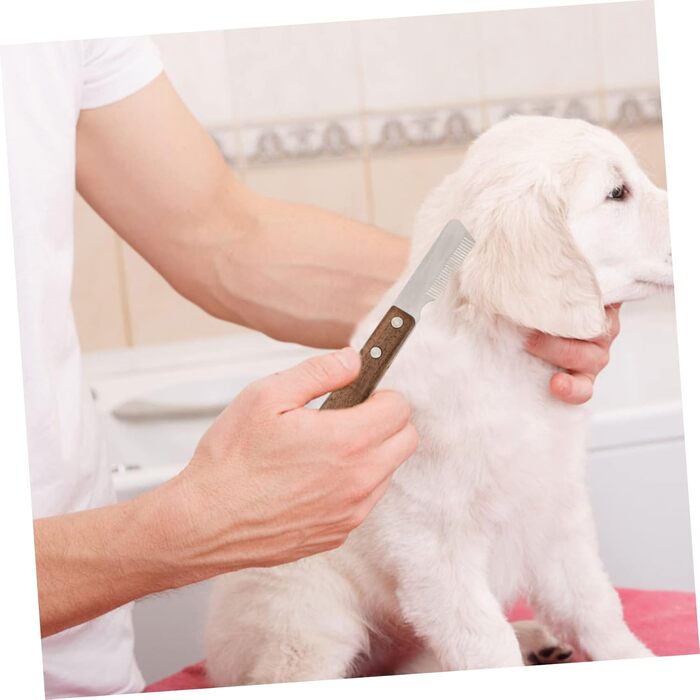 Набір для видалення шерсті домашніх тварин BESPORTBLE: широка щітка для вичісування та щітка для видалення шерсті