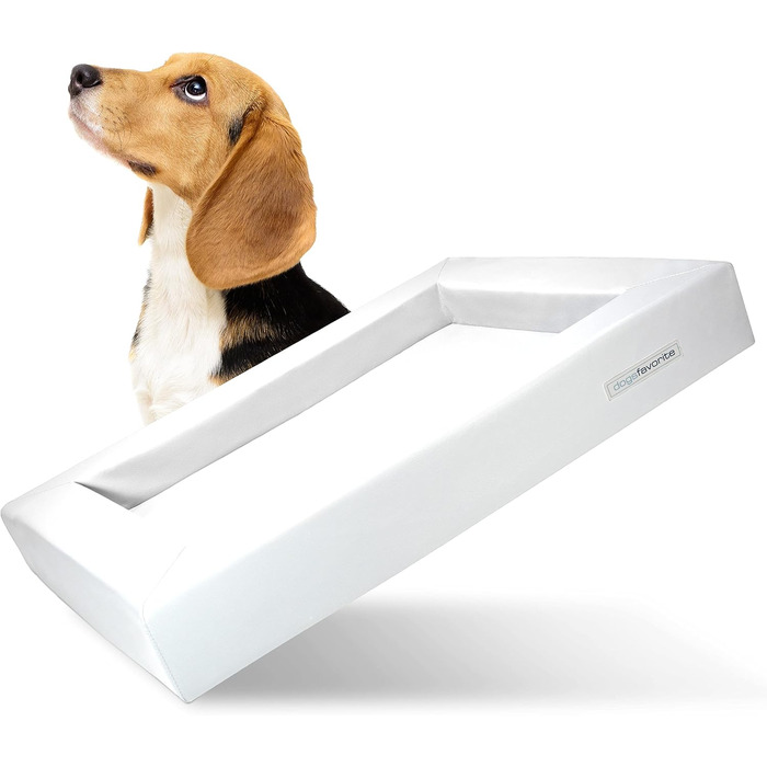 Крісло-лежанка для собак, лежанка для собак, м'яке крісло-лежанка для собак, розмір M, 90 x 70 см, білий