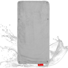 Водонепроникне електричне грілка для котів, цуценят та маленьких собак, 58.4 x 27.9 см, акумуляторний, сірий