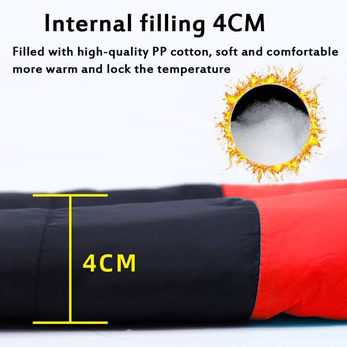 Водонепроникний зимовий пуховик для собак маленьких та середніх порід, теплий зимовий одяг для собак (червоний, XXL)