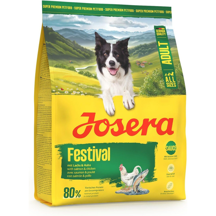 Сухий корм для вибагливих дорослих собак Josera Festival, 12.5 кг