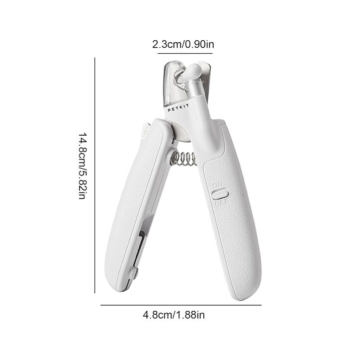 Професійний кусачковий триммер для догляду за кігтями собак та котів з підсвічуванням, для точного підрізання товстих кігтів