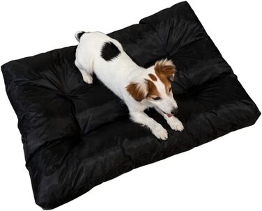 Крісло-лежанка для собак Bananair - м'яке та зручне, водонепроникний матеріал, легко миється - XXL лежанка/корзина для собак, різні розміри/кольори (90 x 65 x 10 см, чорний)