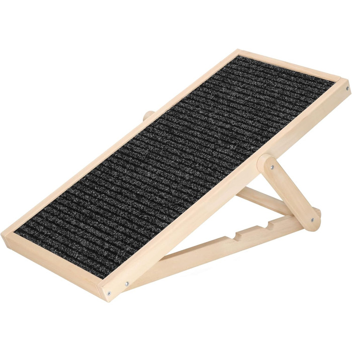 Дерев'яна рамка для собак, регульована висота, чорний колір, 78 см. Ідеально для маленьких собак.