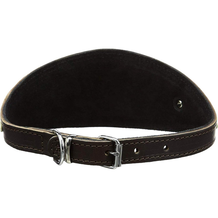 Dingo М'який шкіряний нашийник для хорта, елегантний, Soft 12398