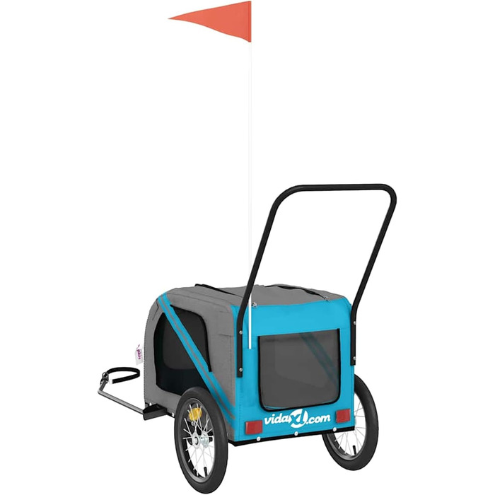 Фармінге для собак Gecheer: міцний та комфортний причіп з оксфордської тканини, блакитно-сірий