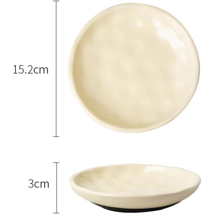 Набір керамічних мисок для котів 6er – годівниця та миска для їжі з неслизьким силіконовим дном | Плоскі, широкі миски для їжі | Непошкоджуючі для вій та придатні для миття в посудомийній машині