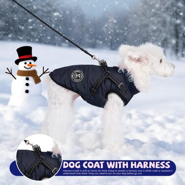 Водонепроникна зимова куртка для собак Poseca, тепла жилетка для малих, середніх та великих собак, з шлейкою, 3XL, зелена