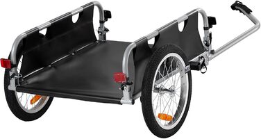 VEVOR Причіп для велосипеда, вантажопідйомність 88/100/72,6 кг, складаний, компактний, з універсальною муфтою, алюмінієвий каркас