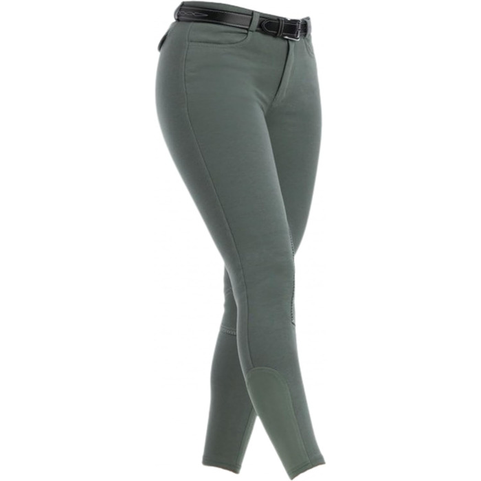 Лосини для верхової їзди Riding World Alexandrie для жінок та дітей | Лосини з накладками на колінах, кишені, 6 кольорів, розміри 104-176 та 32-44, колір: зелений