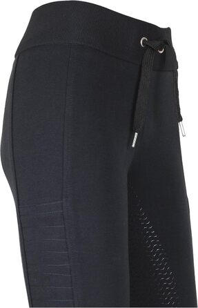 Легінси для верхової їзди Lazura Hanna | Повний силіконовий покрив | Рідні штани з 2 кишенями для телефону та регулюванням ширини | Чорні легінси з повним покриттям | Верхова екіпіровка розмір 36-46, 38, Чорний