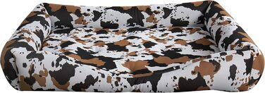 Лягу для собак EVERGREENWEB, м'яке, з двостороннім подушкою, 90 x 115 см, у військових кольорах, для великих собак, Yago Python