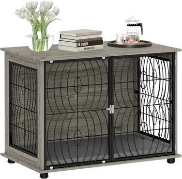 Клітка для собак PawHut - Будинок для великих собак, 100x60x73.5 см, сірий колір