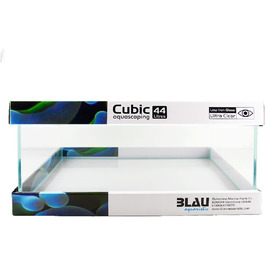 Прозорий акваріум Blau Aquaristic Cubic 44 для акваскейпінгу, низький
