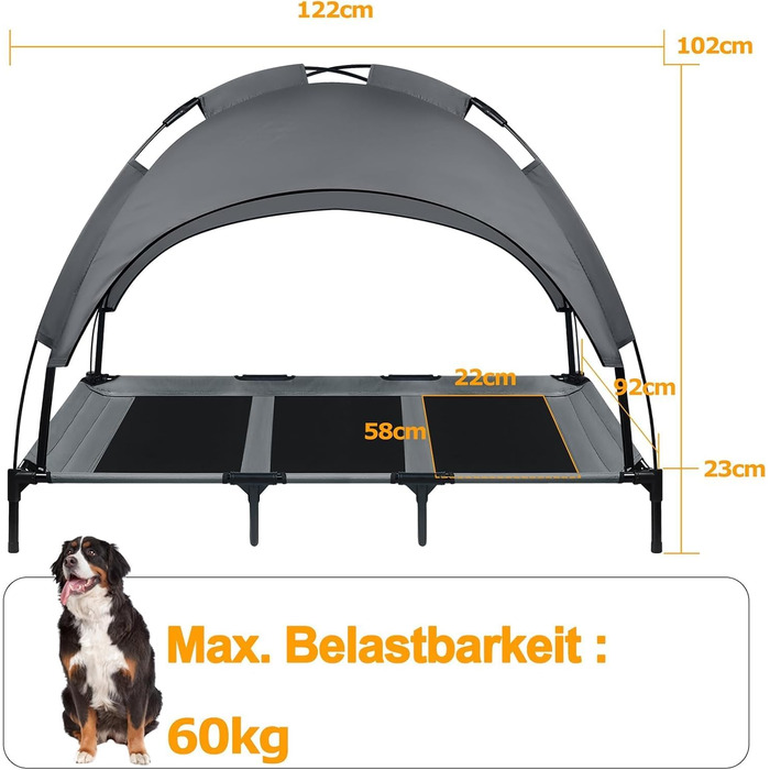 Крісло-будиночок для собак великих порід до 50 кг, 92x76x92 см (XL)